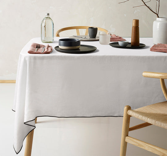 Atelier Tablecloth Range White and Black