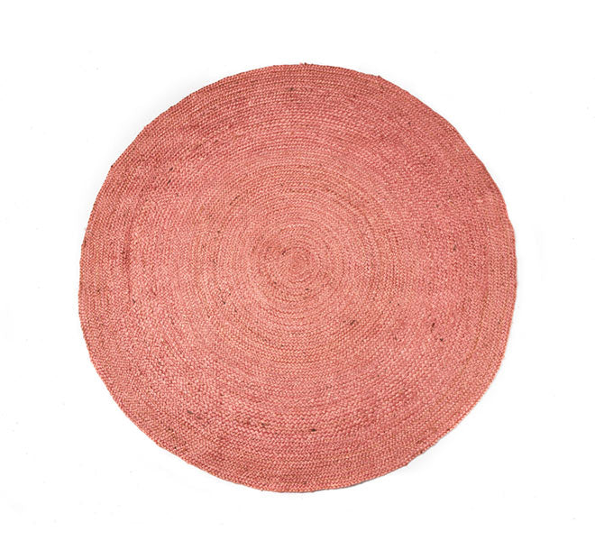 Benton Round Jute Rug Range Pink