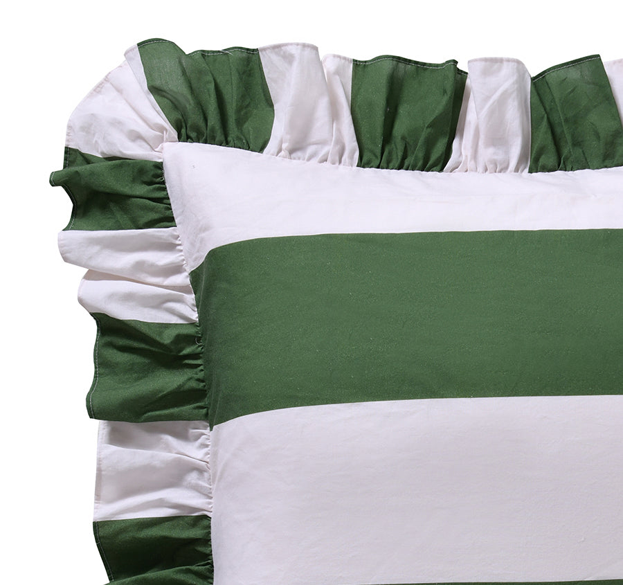 Candy Ruffle European Pillowcase Green