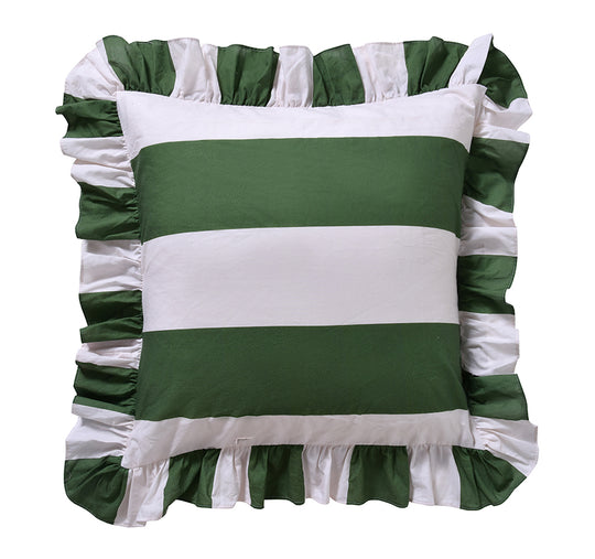 Candy Ruffle European Pillowcase Green