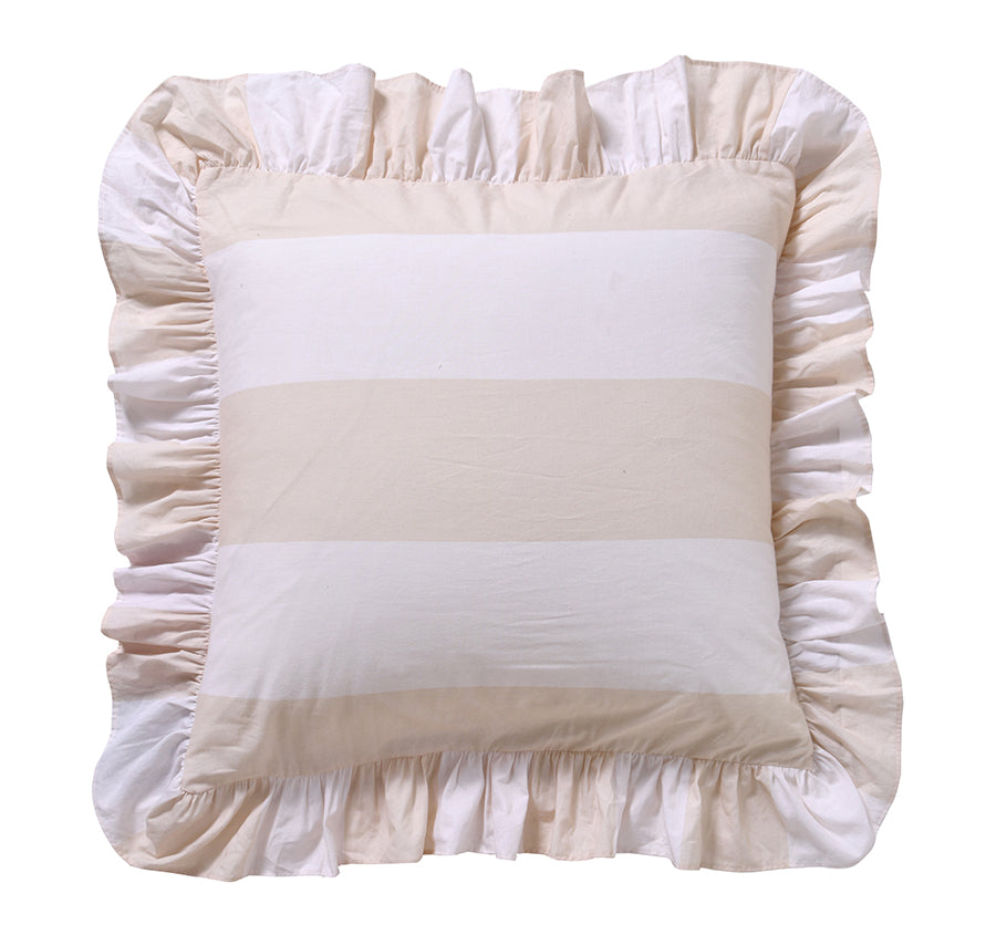 Candy Ruffle European Pillowcase Natural