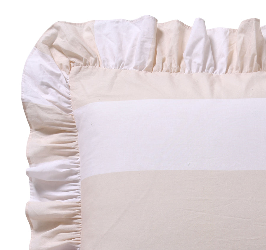 Candy Ruffle European Pillowcase Natural
