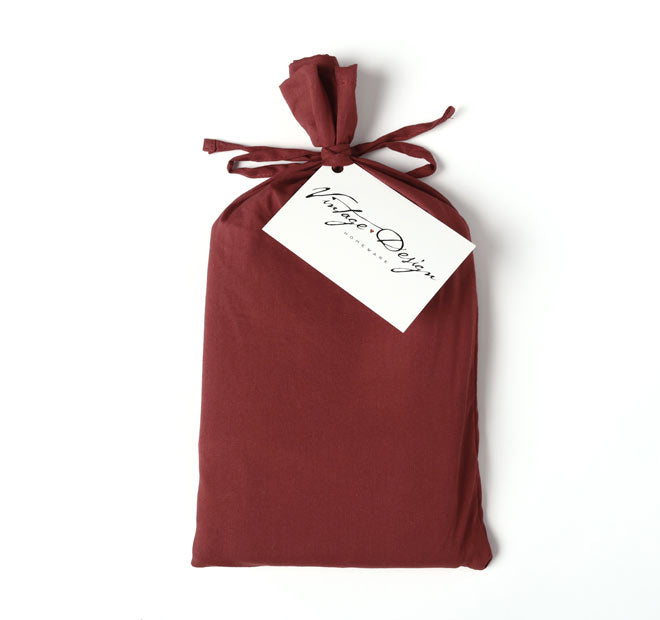 Cotton Velvet Quilt Cover Set Range Rouge