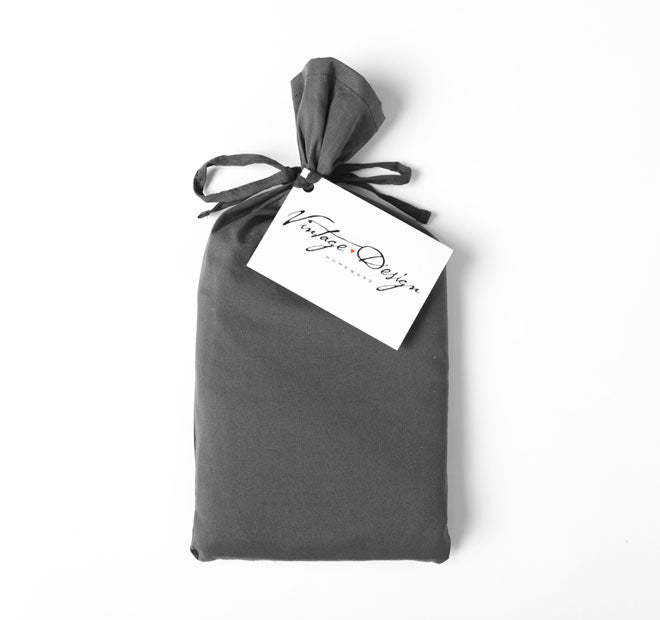 Cotton Velvet Quilt Cover Set Range Storm Grey