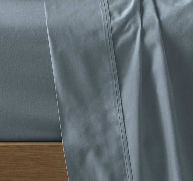 Eucalyptus Cotton Sheet Set Range Mirage Blue