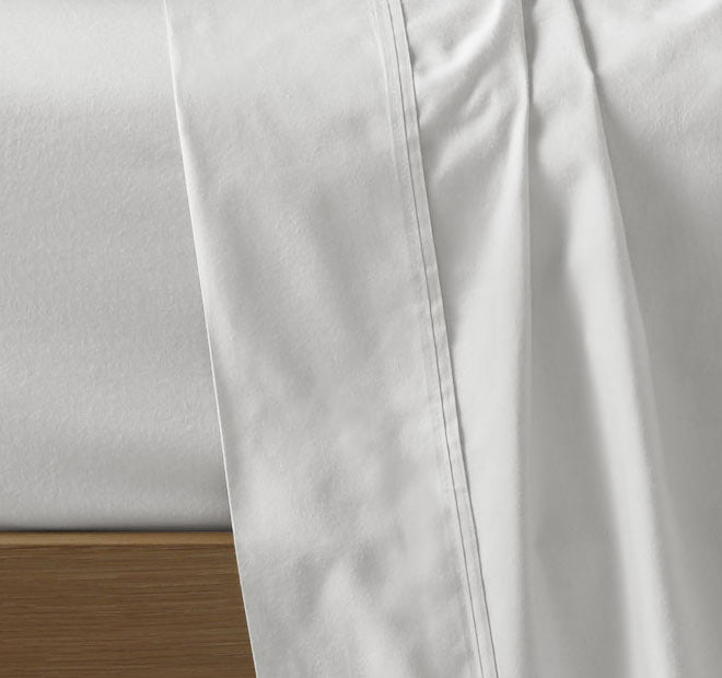 Eucalyptus Cotton Sheet Set Range White