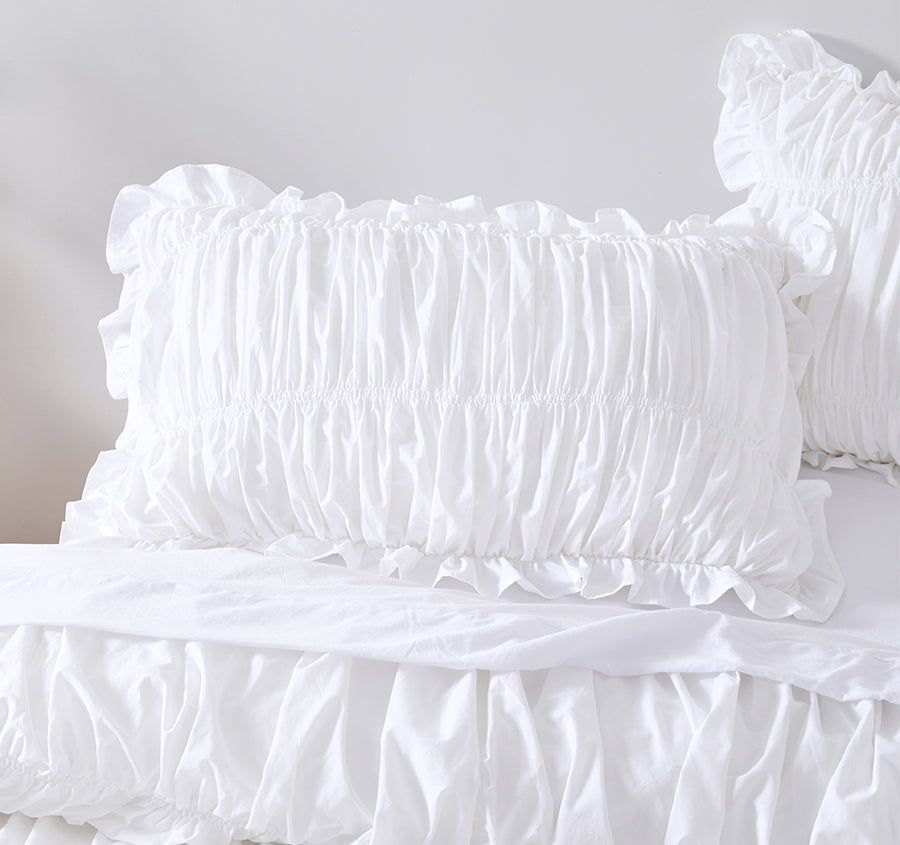 Haven Quilt Cover Set Range White