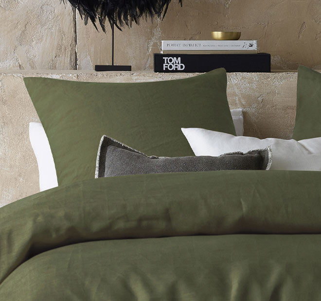 Hemp Quilt Cover Set Range Fern