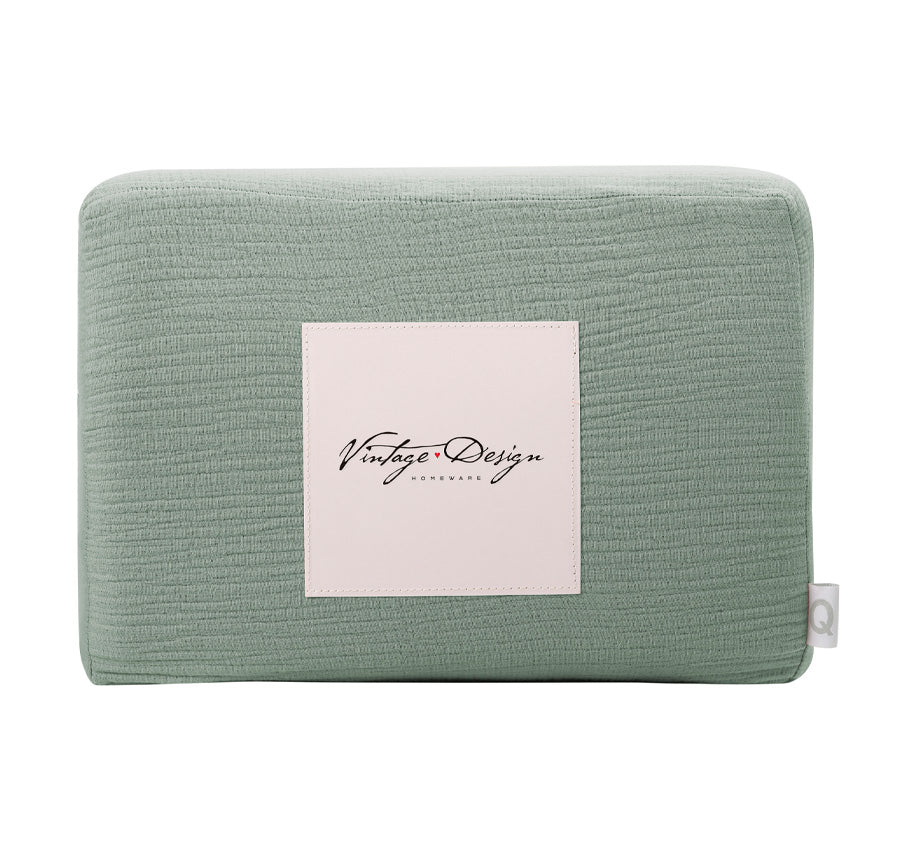 Hugo Reversible Quilt Cover Set Range Sage and Clay