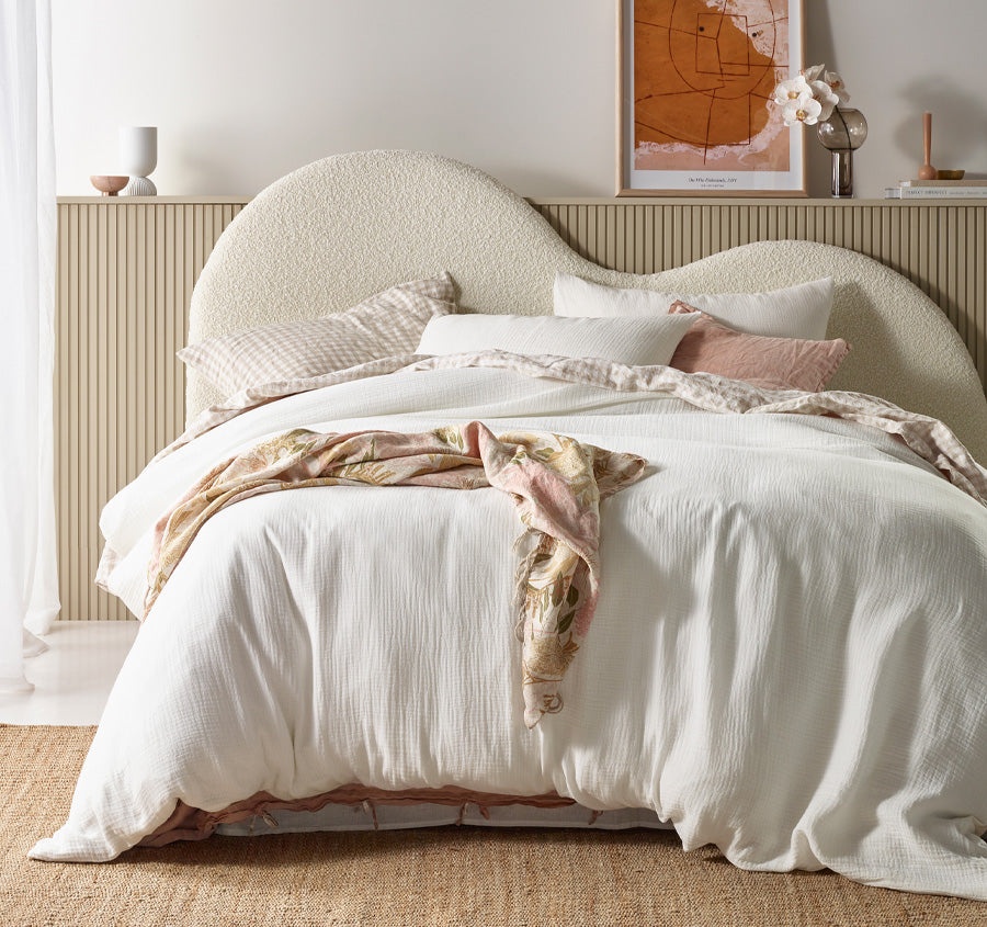Hugo Quilt Cover Set Range White