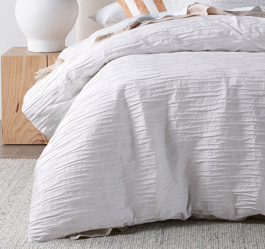 Malvern Quilt Cover Set Range White