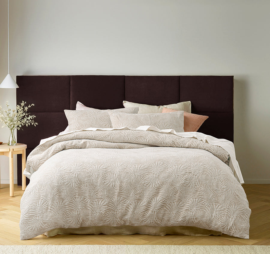 Palm Retreat Quilt Cover Set Range Natural