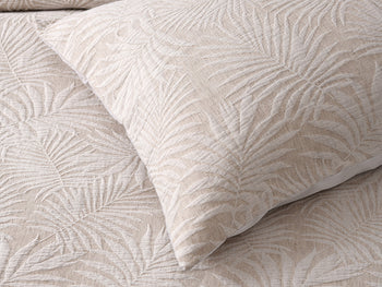 Palm Retreat Quilt Cover Set Range Natural