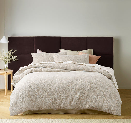 Palm Retreat Quilt Cover Set Range Natural