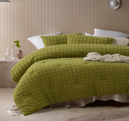Parquet Comforter Set Range Cacti Green