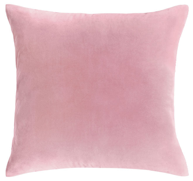 Cotton Velvet European Pillowcase Smokey Rose