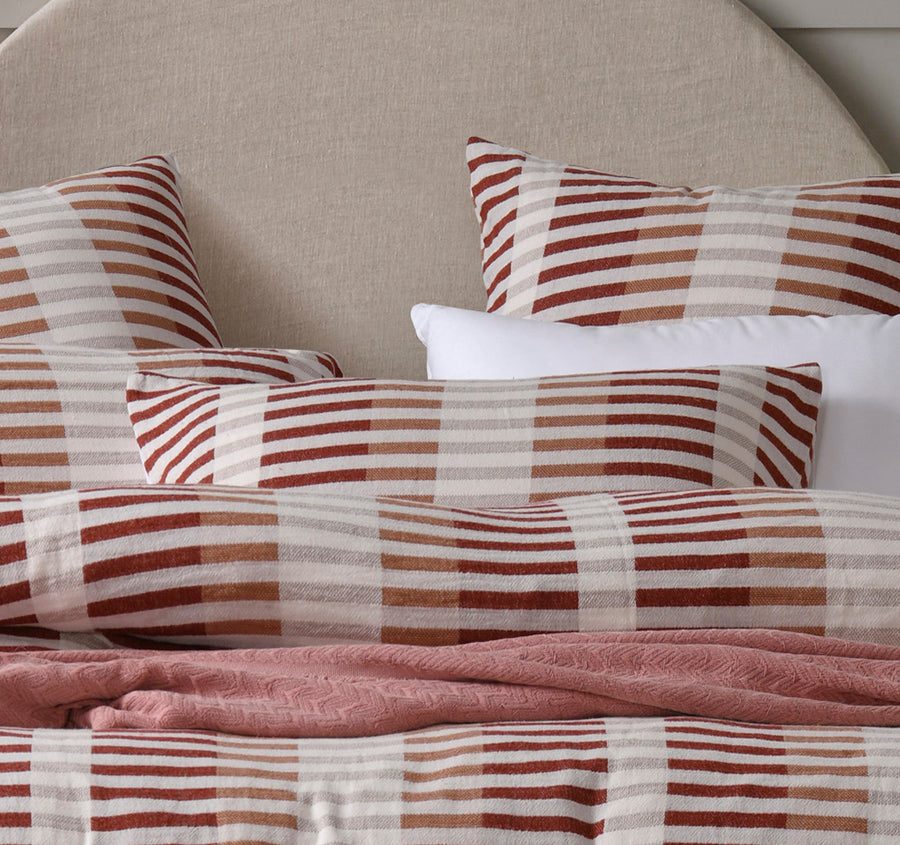 Tempo Quilt Cover Set Range Red