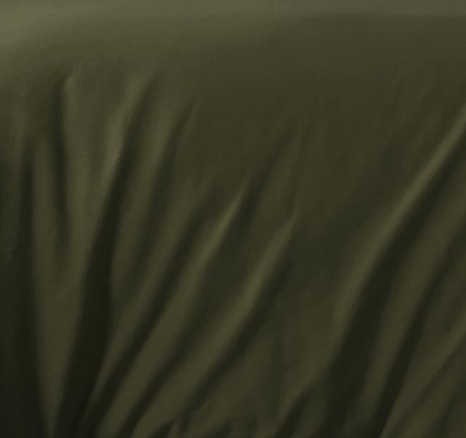 Washed Cotton Quilt Cover Set Range Olive