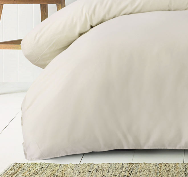 Washed Cotton Quilt Cover Set Range Sand