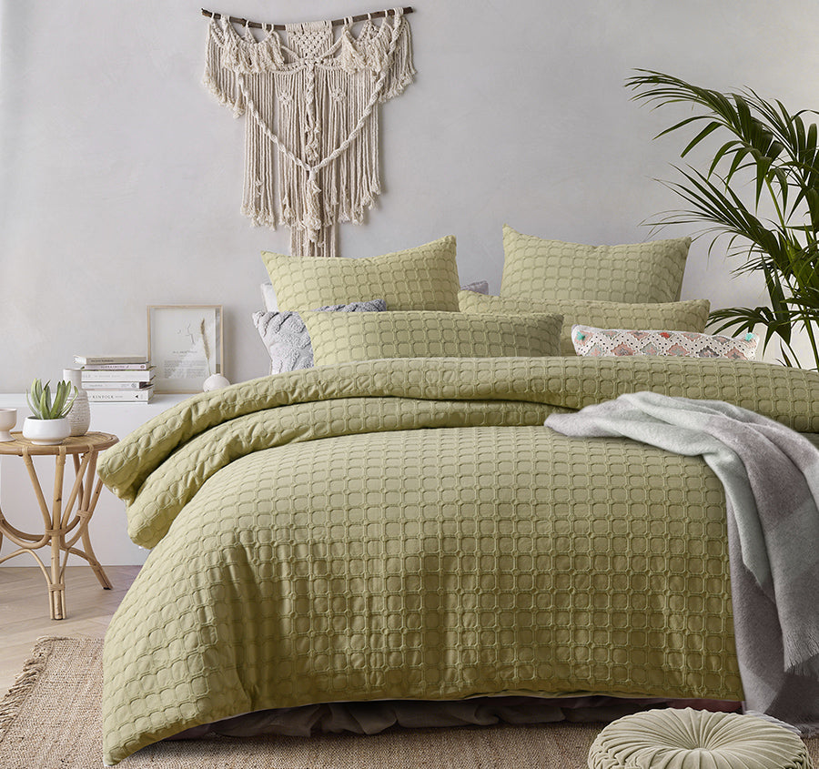 Willow Quilt Cover Set Range Sage