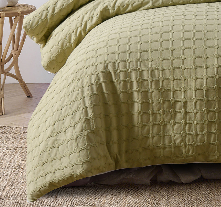 Willow Quilt Cover Set Range Sage