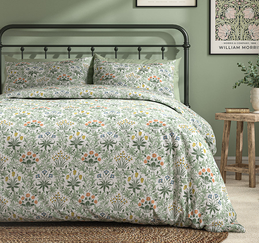 Celadine Quilt Cover Set Range Eau De Nil