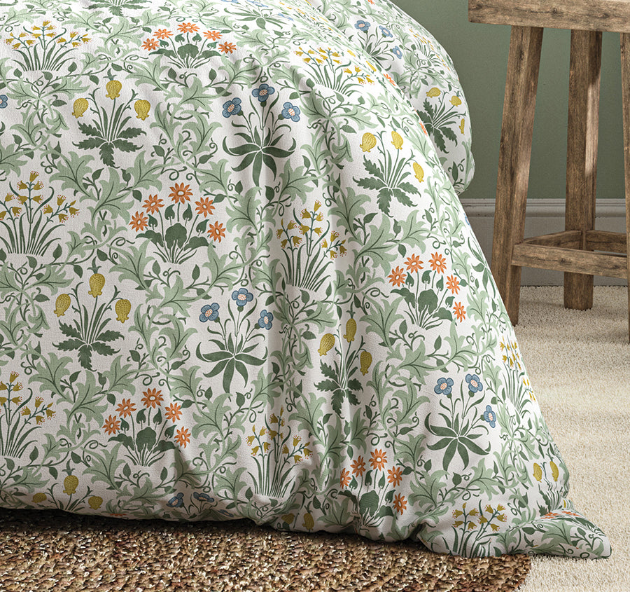 Celadine Quilt Cover Set Range Eau De Nil