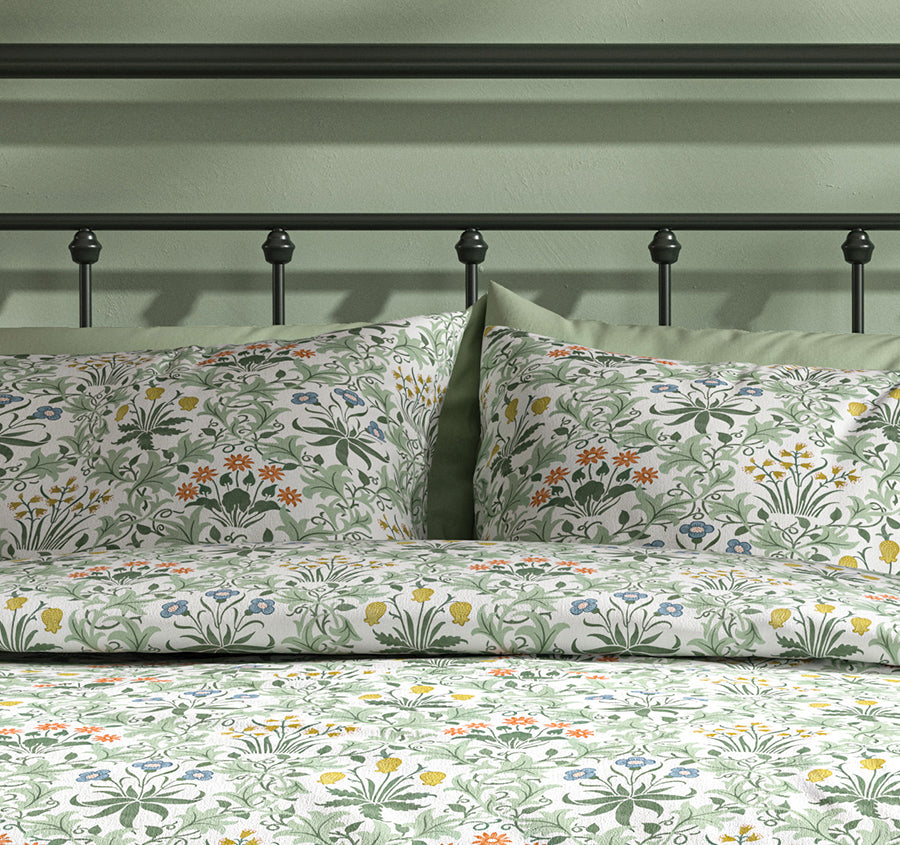 Celadine Quilt Cover Set Range Eau De Nil
