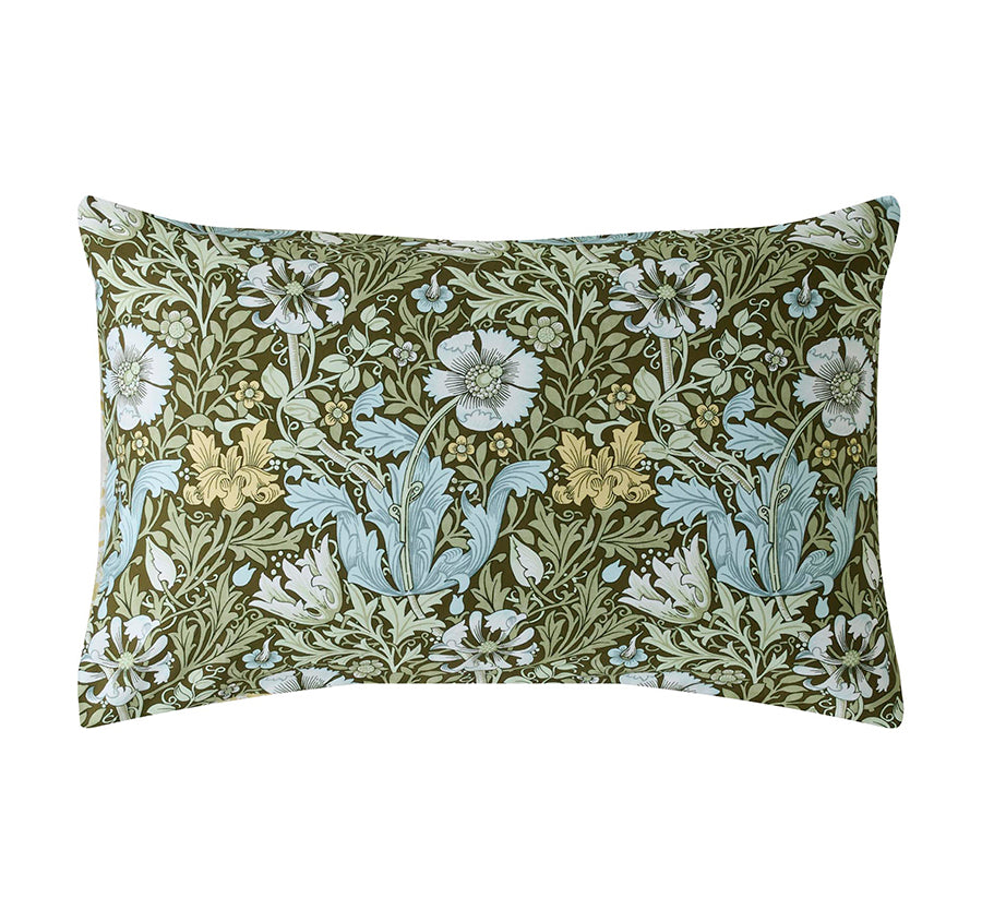 Compton Quilt Cover Set Range Olive Green