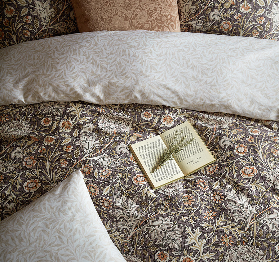 Double Bough Quilt Cover Set Range Heather