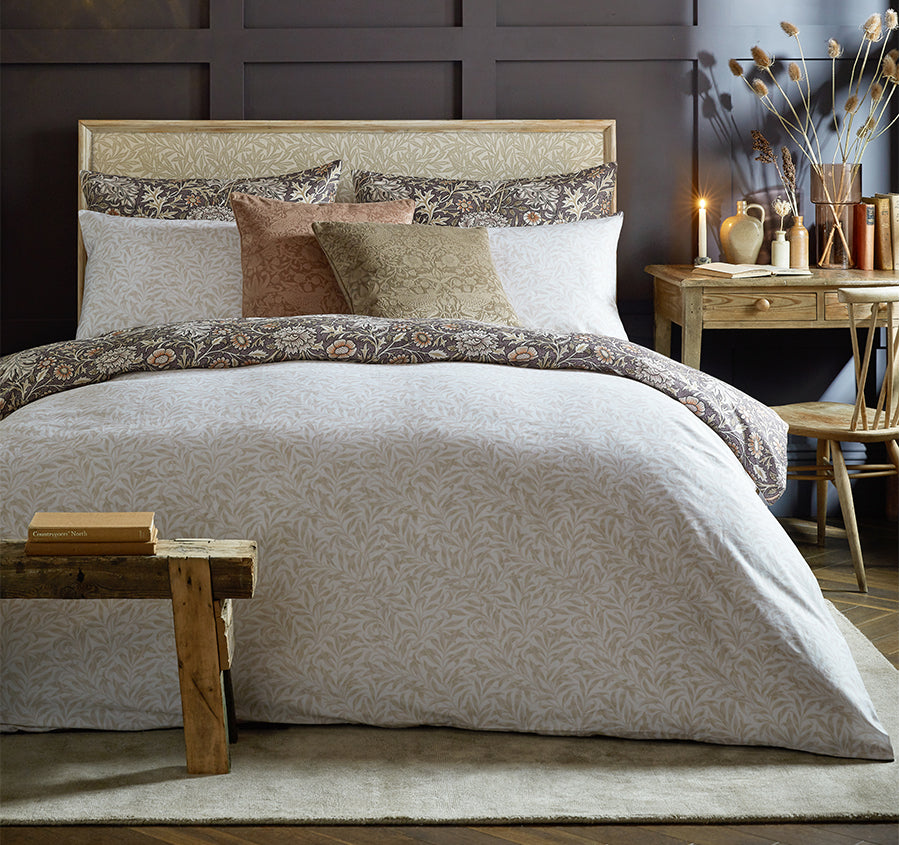 Double Bough Quilt Cover Set Range Heather