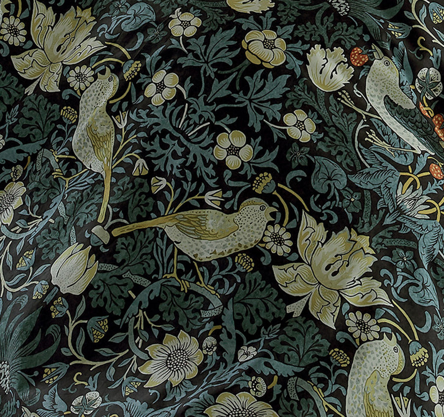 Strawberry Thief Quilt Cover Set Range Indigo