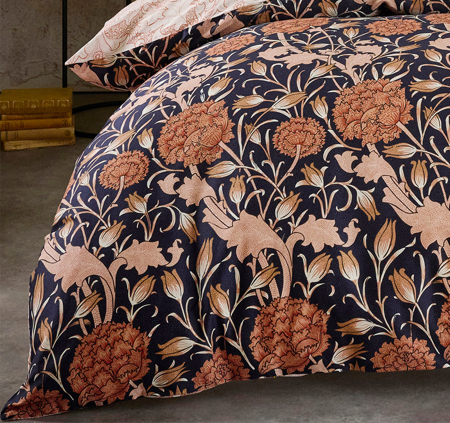 Wild Tulip Quilt Cover Set Range Copper