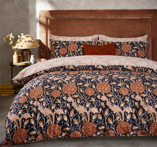 Wild Tulip Quilt Cover Set Range Copper