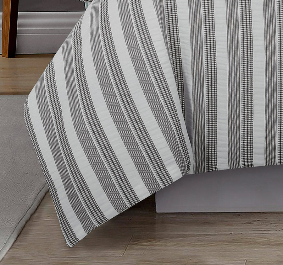 Cove Quilt Cover Set Range Charcoal