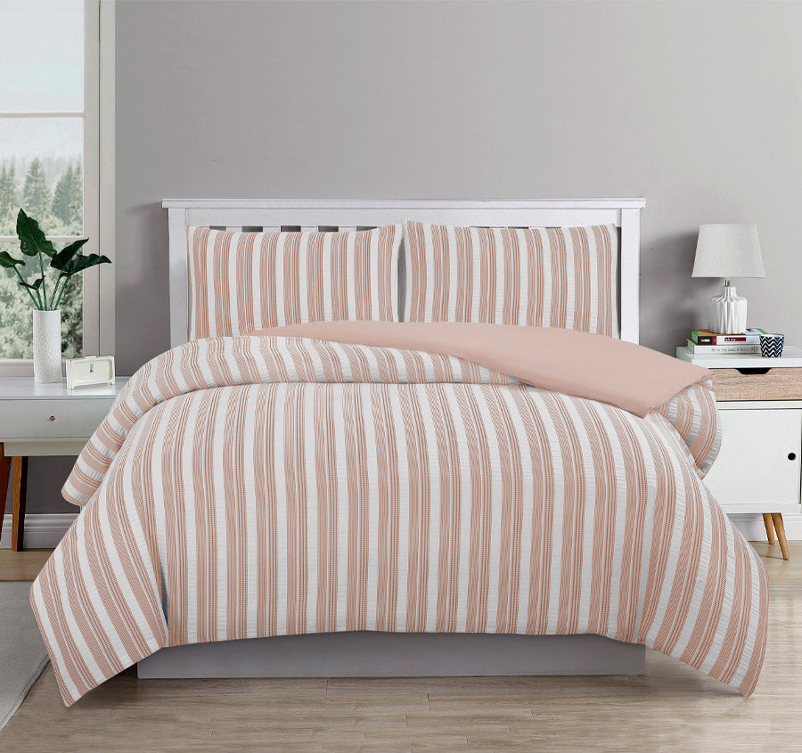 Cove Quilt Cover Set Range Rose Dust