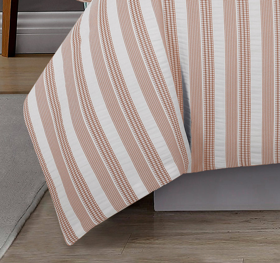 Cove Quilt Cover Set Range Rose Dust