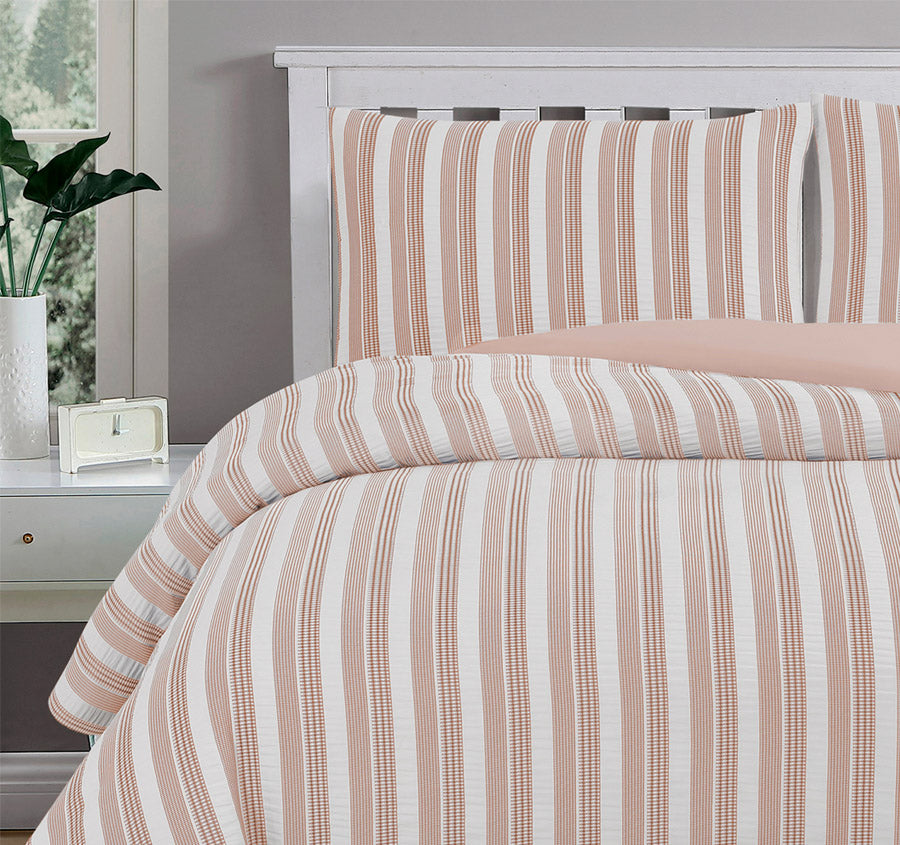 Cove Quilt Cover Set Range Rose Dust