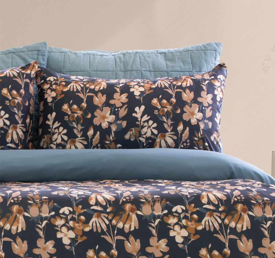 Florentine Quilt Cover Set Range Navy