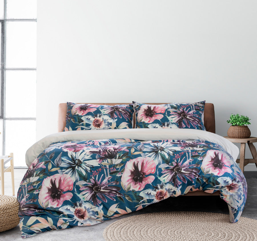 Jenna Quilt Cover Set Range Multi Manchester Warehouse