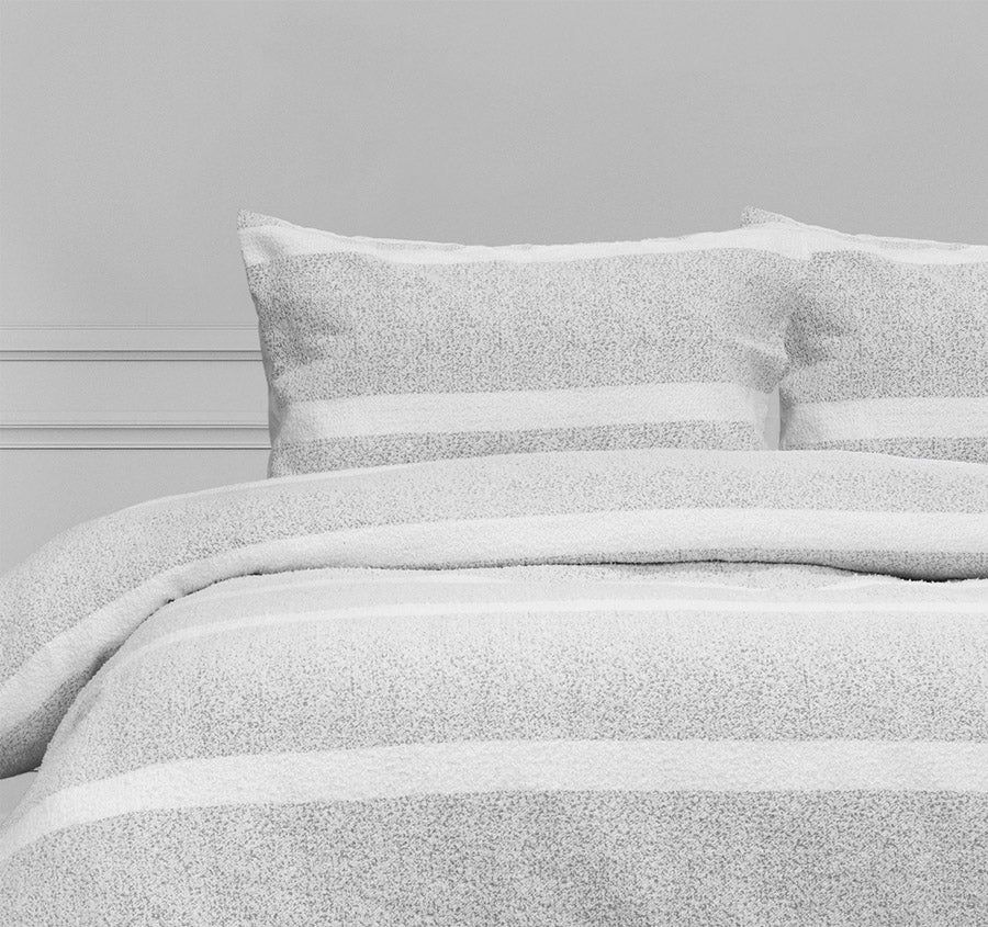 Liam Quilt Cover Set Range Grey Manchester Warehouse