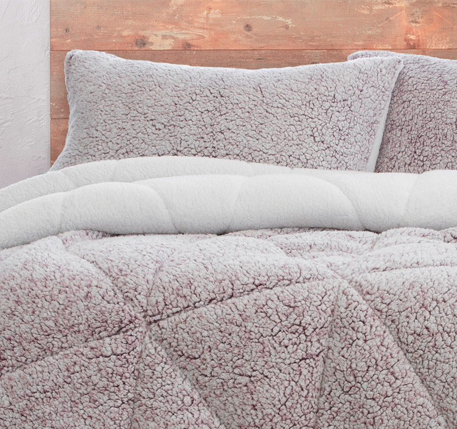 Melange Comforter Set Plum