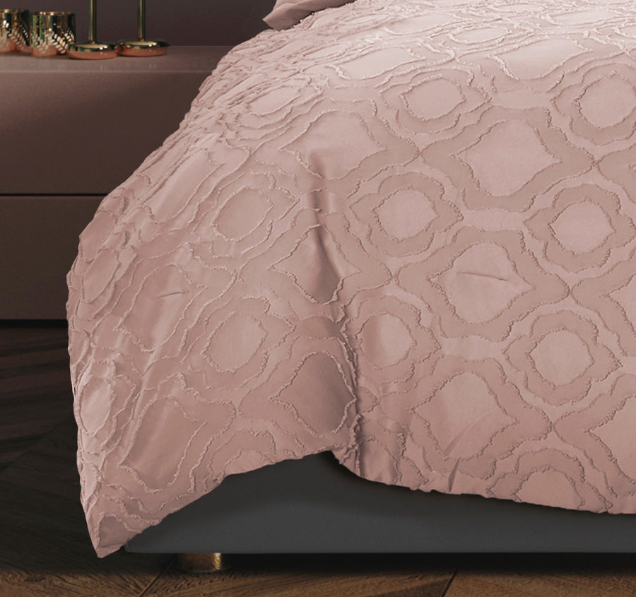 Millicent 5 Piece Comforter Set Range Peach