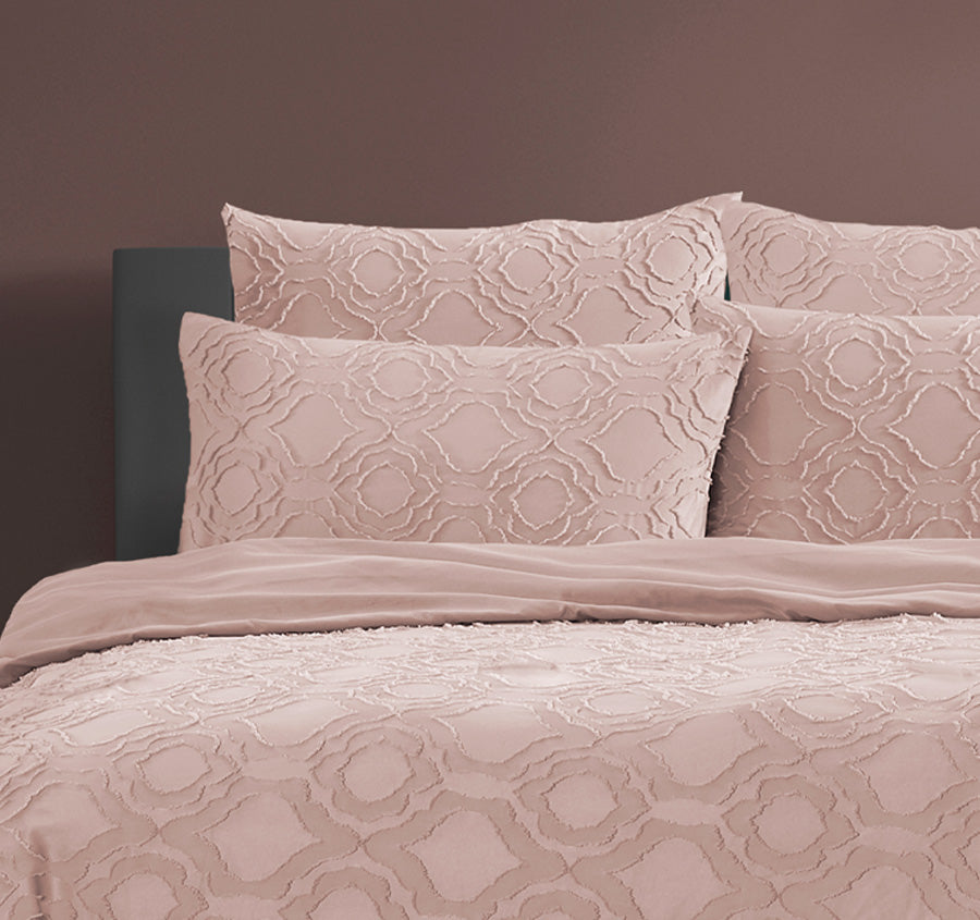Millicent 5 Piece Comforter Set Range Peach