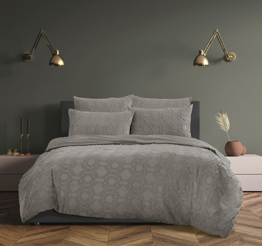 Millicent 5 Piece Comforter Set Range Storm Grey