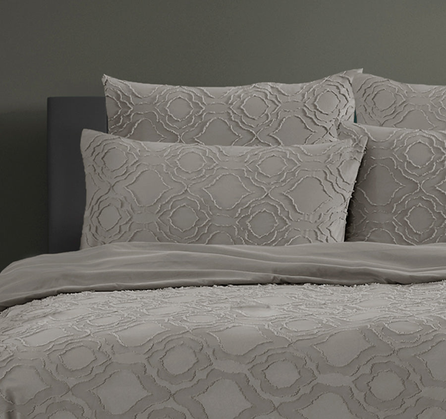 Millicent 5 Piece Comforter Set Range Storm Grey