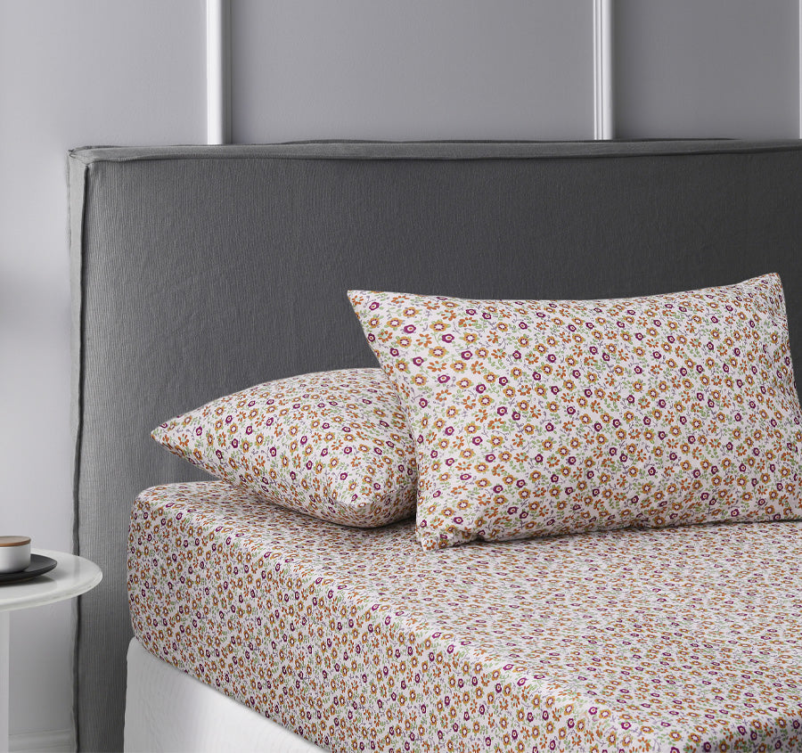 Lisa Washed Cotton Fitted Combo Set Green