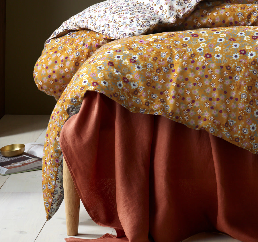 Lisa Quilt Cover Set Range Ochre