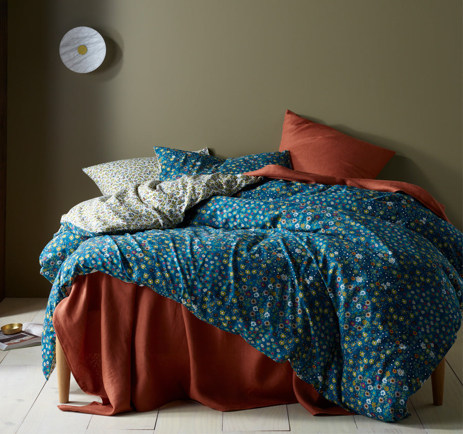 Lisa Quilt Cover Set Range Teal