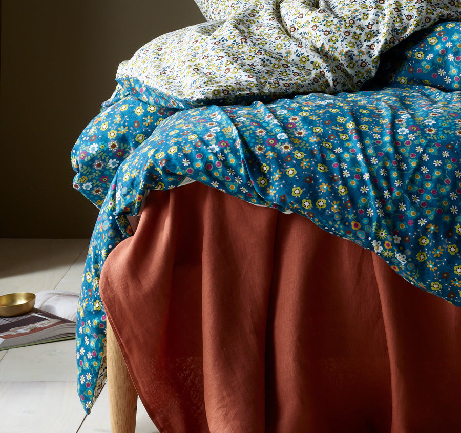 Lisa Quilt Cover Set Range Teal